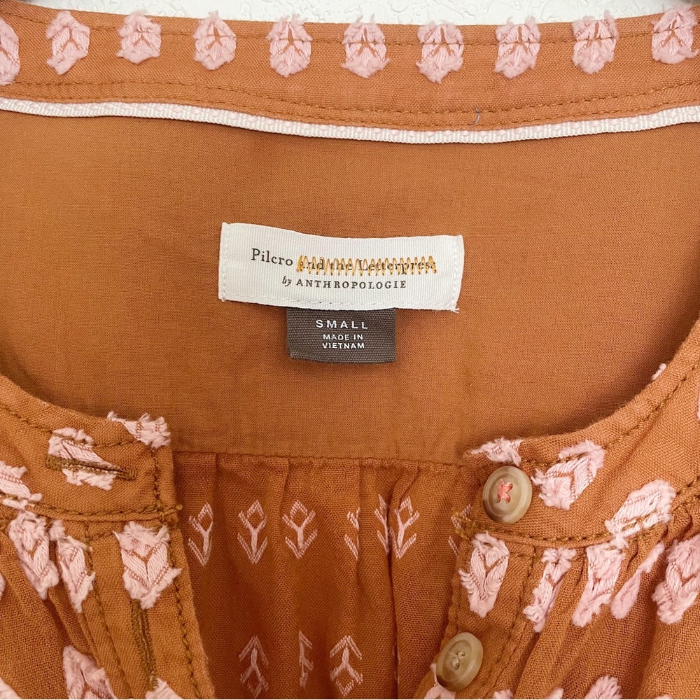 Pilcro By Anthropologie Textured Button Up Blouse… - image 3